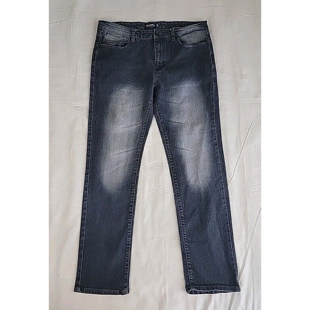 Southpole Skinny Jeans Mens 38x32 Dark Wash Faded Streetwear Denim Pants